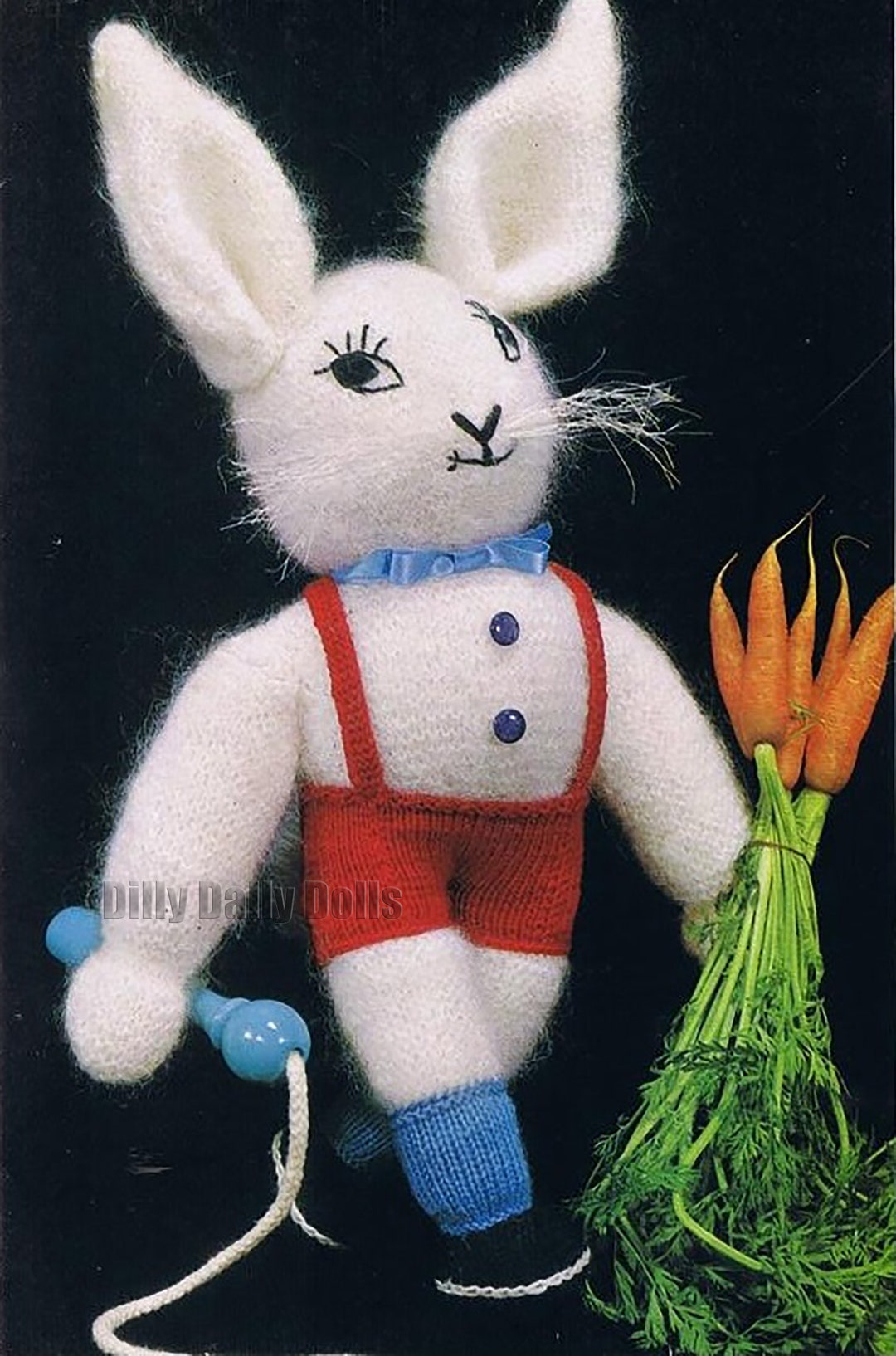 Large Fluffy White Rabbit Knitting Pattern - Etsy