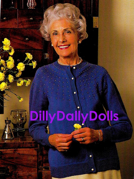 yoke loose mohair cardigan