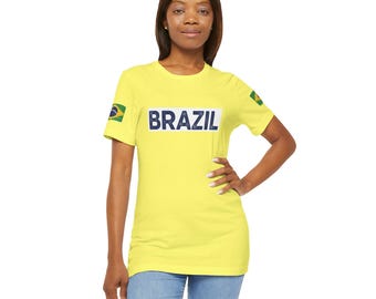 Brazylijskie Międzynarodowe Święto Piłki Nożnej 2026 | Koszulka kibica piłkarskiego z flagą Brazylii Piłka nożna, Stany Zjednoczone Kanada Meksyk