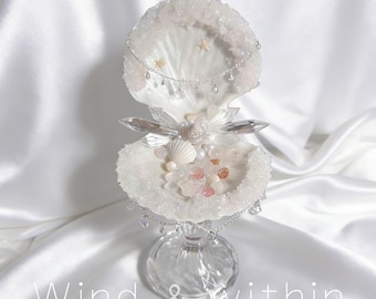 Mother of Pearl Plate, Natural Shell Plate, Mini Serving Plate, Handmade Kitchen Tool, Unique Utensil Gift， Mother of Pearl Jewelry Holder