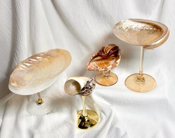 Handmade Natural Conch Shell Wine Glass - Shell Martini Goblet for Beach Wedding Decor, Coastal Bridesmaid Gift, Graduation Gift 2026