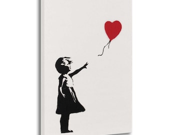 Banksy Girl Red Balloon Canvas Print – Street Art Wall Decor