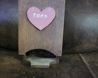 Cottagecore wood soap dispenser