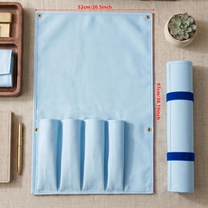 Organizador enrollable personalizado para tablero de mahjong, con nombre o iniciales bordadas, estuche de gran capacidad para guardar fichas y regla, regalo personalizado para la noche de juegos. imagen 8