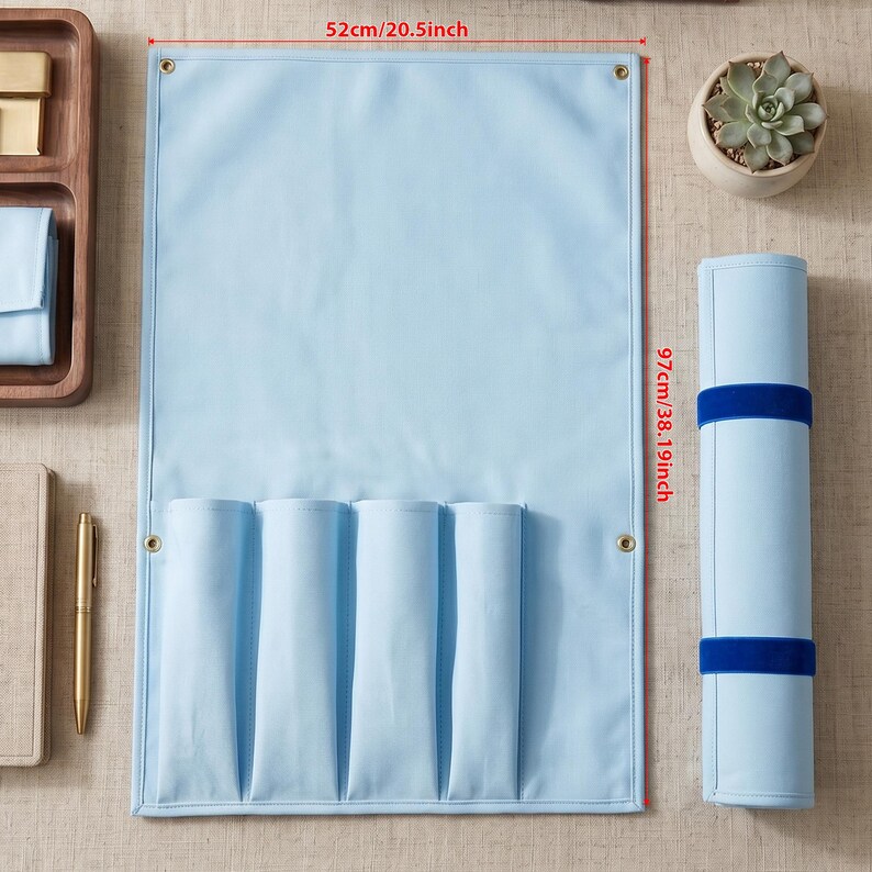Organizador enrollable personalizado para tablero de mahjong, con nombre o iniciales bordadas, estuche de gran capacidad para guardar fichas y regla, regalo personalizado para la noche de juegos. imagen 8