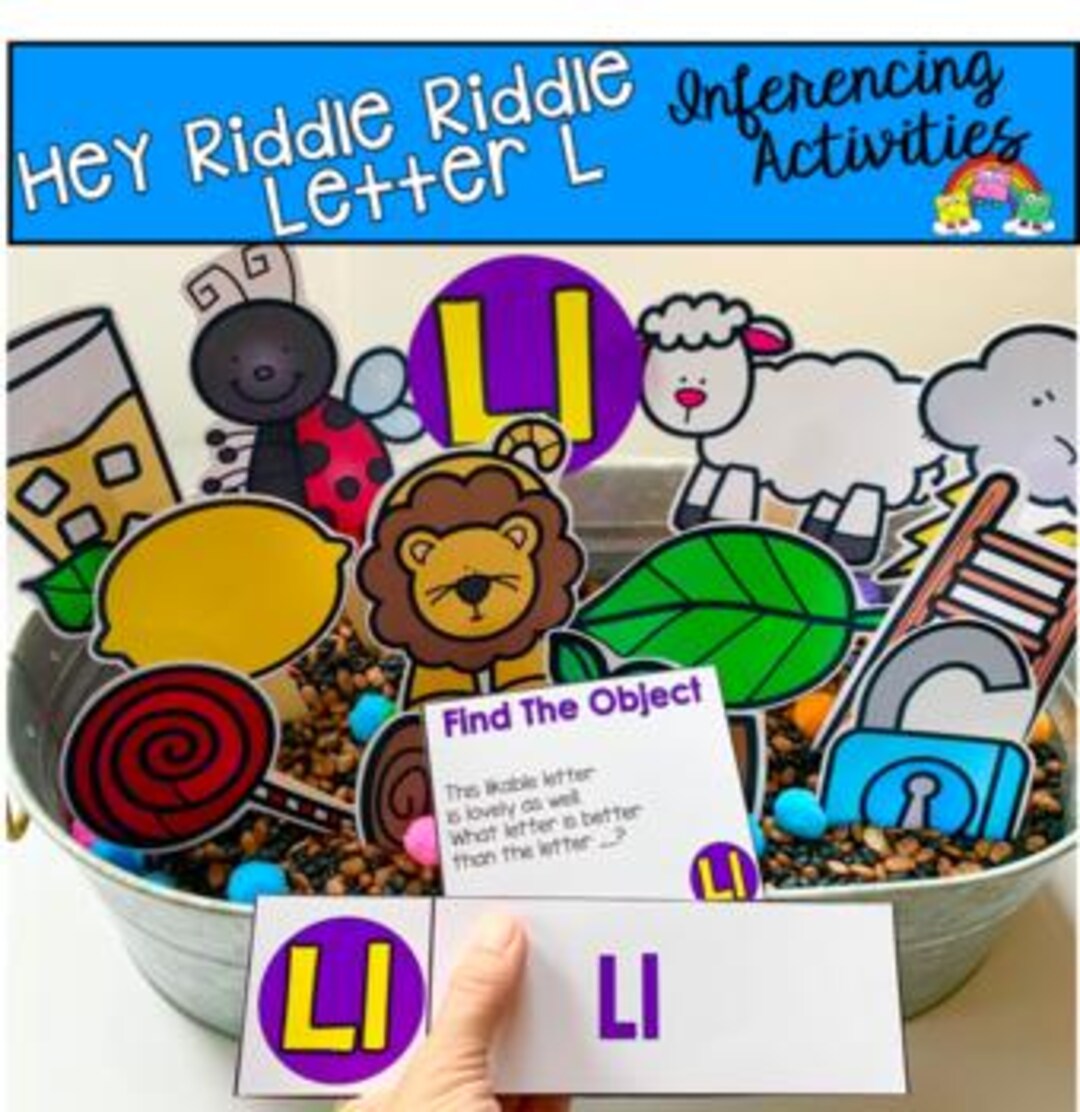 Letter L Sensory Bin Riddles - Fun Language and Speech Activities - Etsy