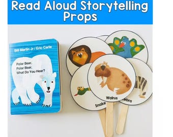 Set di oggetti per la narrazione: orso polare e suoni di animali - Apprendimento interattivo