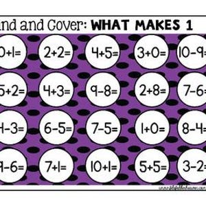 Math Facts Printable: Find and Cover Activities (Addition & Subtraction)