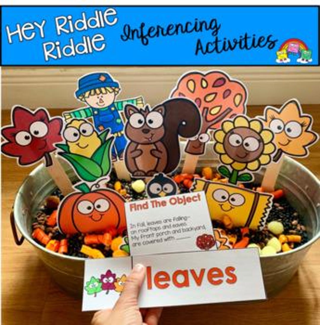 Fall Riddles Preschool Fall Sensory Riddles: Language and Vocabulary Play (preschool Activity ...