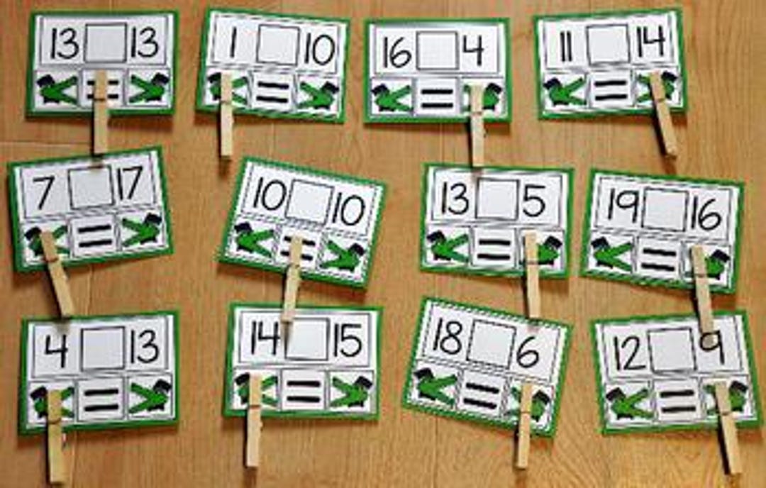 Comparing Numbers Task Cards - Fun Visuals for Number Sense Practice - Etsy