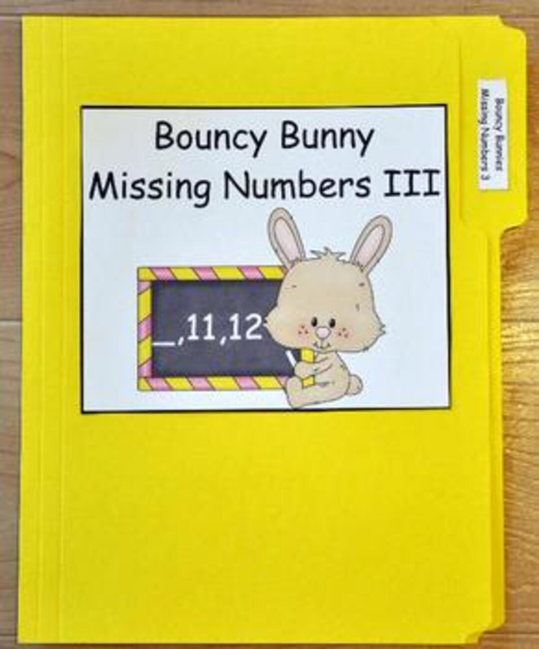 File Folder Game: Bouncy Bunny Number Sequencing - Easter Theme - Etsy