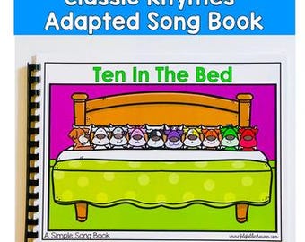Adapted Ten In The Bed Song Book: Language and Number Skills