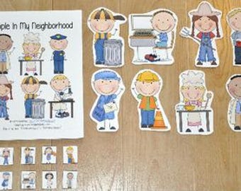 Libro di canzoni adattato: tema degli aiutanti della comunità - Apprendimento divertente per bambini