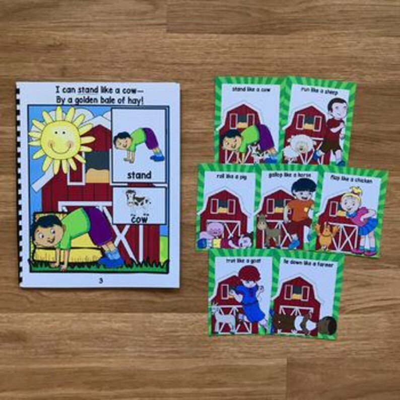 Farm Animal Movement Cards: Fun Circle Time Activity Set image 3