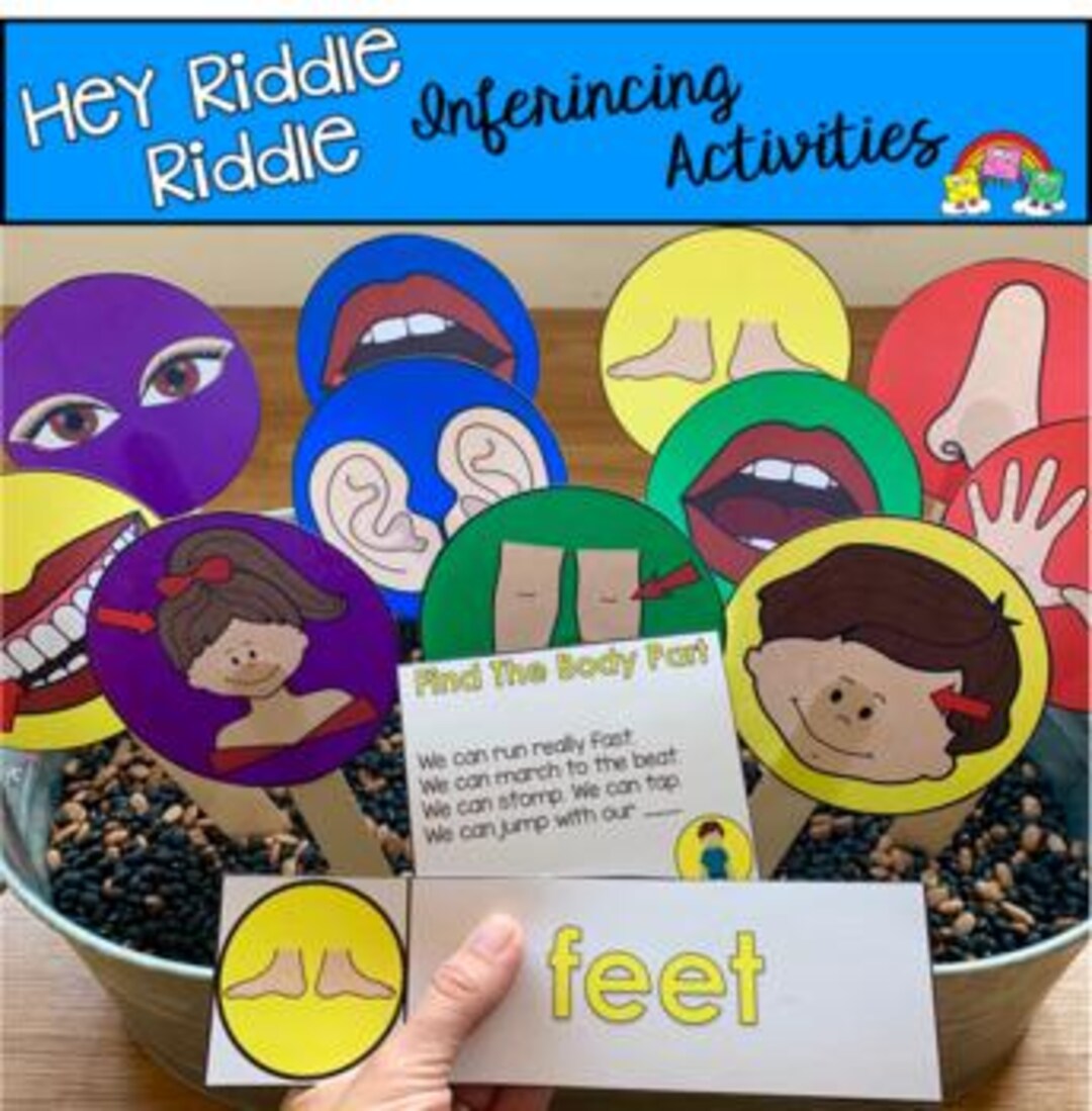 Body Parts Riddles: Early Learning Activity for Kids - Etsy