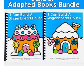 Libri adattati Build It: tema della casa di pan di zenzero (mini-pacchetto invernale)