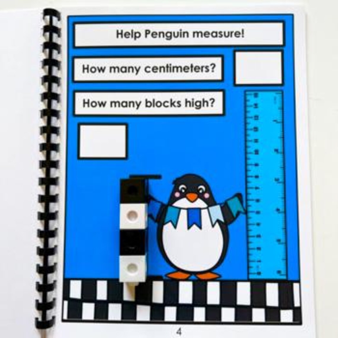 Penguin Math Printable, Measurement Activity (winter, Kids Learning) - Etsy