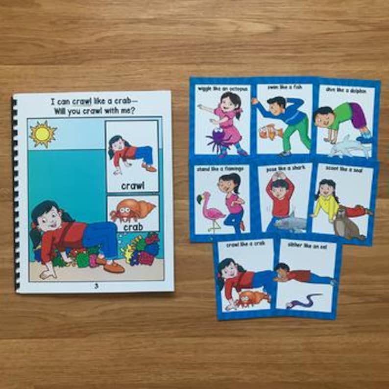 Ocean Movement Cards: Gross Motor Skill Activities (With Book) image 3