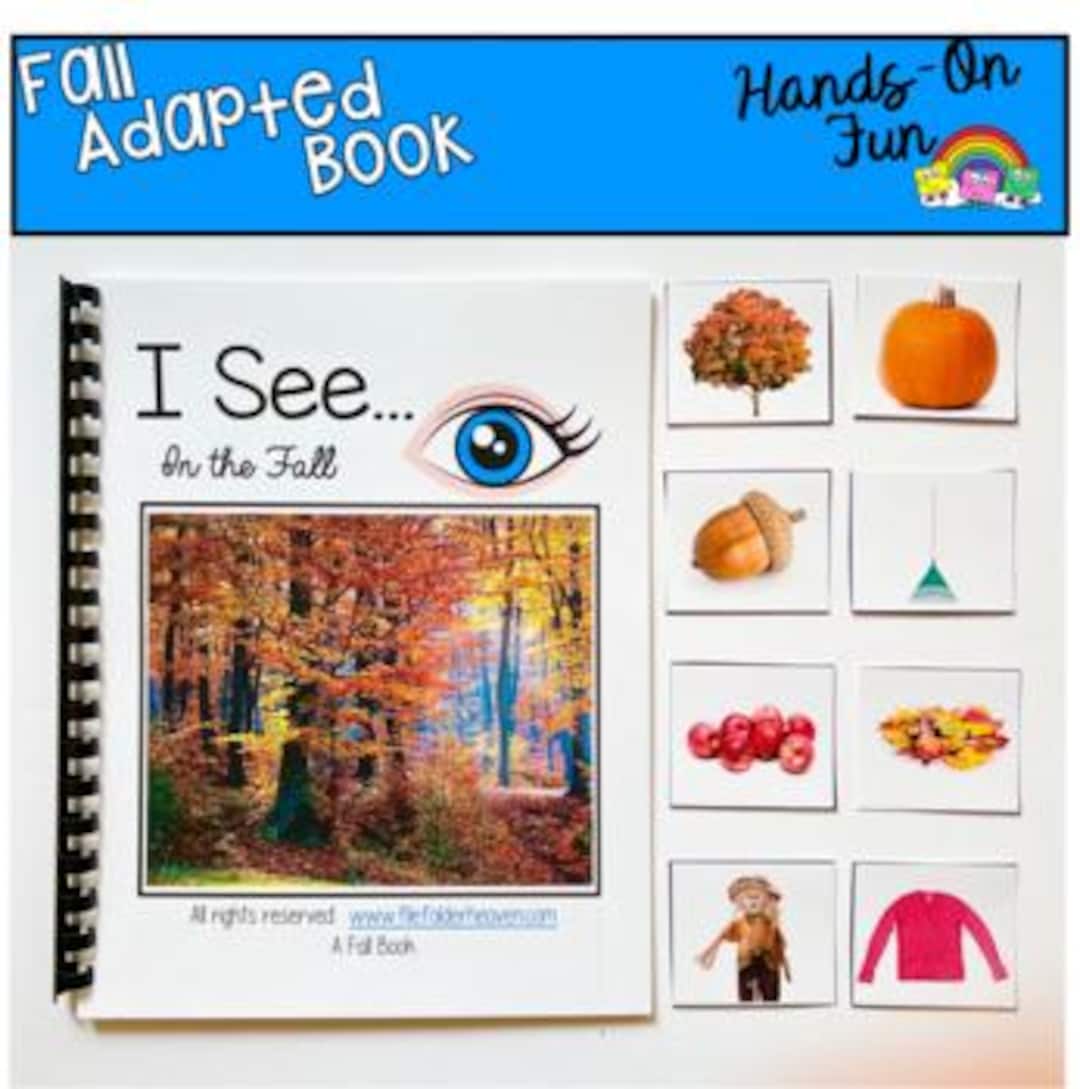 Fall Adapted Book for Special Education: Real Photos, Visual Learning ...