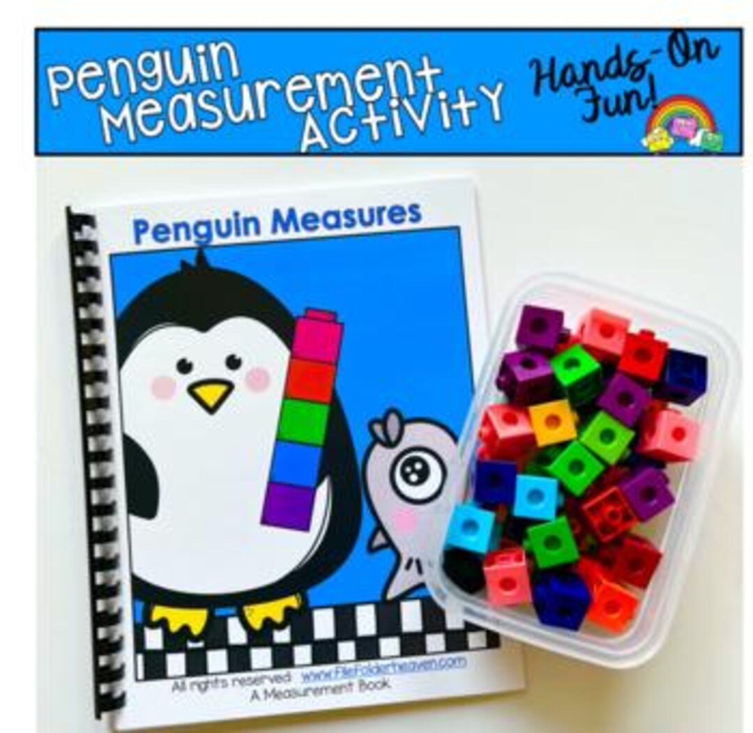 Penguin Math Printable, Measurement Activity (winter, Kids Learning) - Etsy