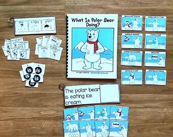Polar Bear Sentence Builder: libro di fiabe interattivo (ESL e logopedia)