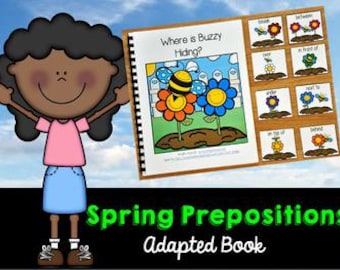 Adapted Kids Book: Where Is Buzzy Hiding? - Spring, Colors & Positions