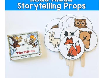 The Mitten Interactive Storytelling Props / Jan Brett Book Companion