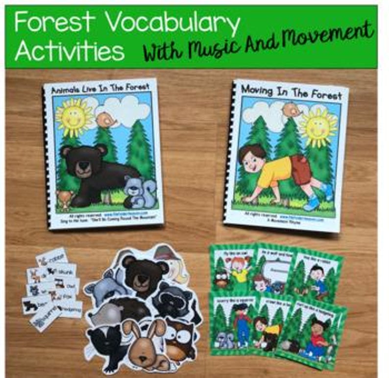 Forest Animals Adapted Book: Music and Movement for Kids image 1