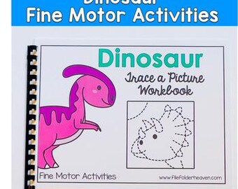 Dinosaur Tracing Workbook: Fun Fine Motor Skills Activities