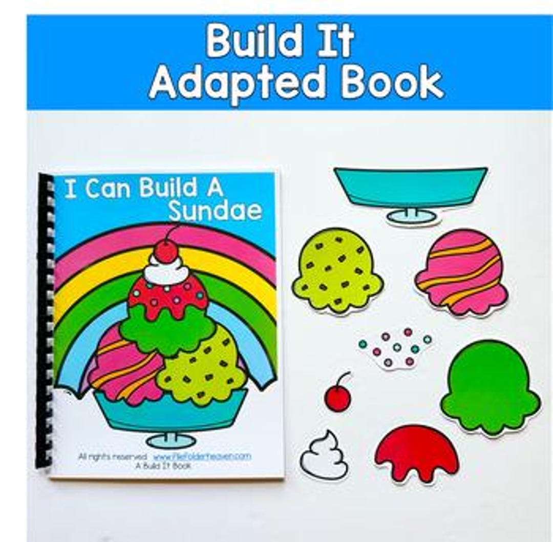 Build an Ice Cream Sundae: Interactive Learning Book (speech Therapy ...
