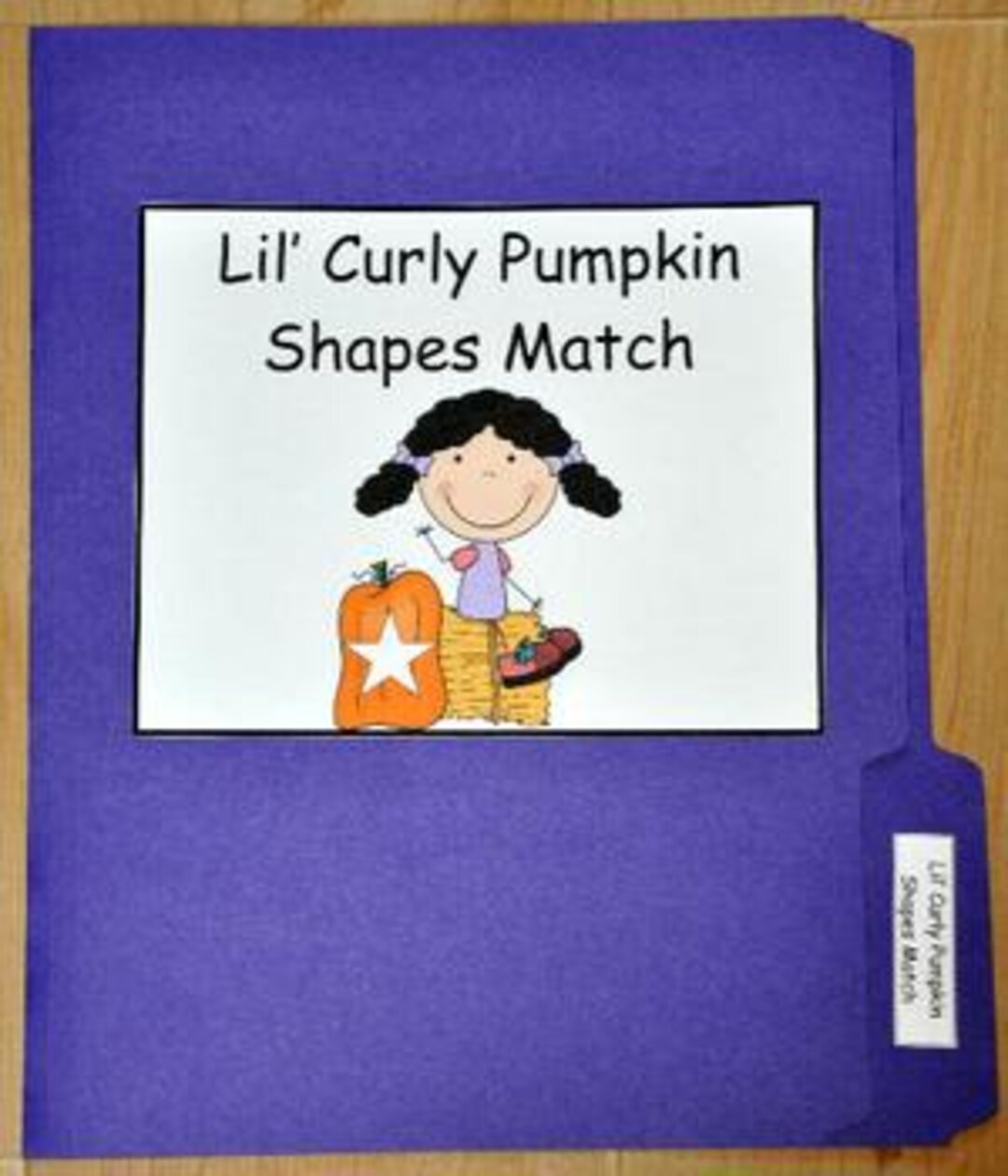 File Folder Game: Pumpkin Shape Matching - Fall Learning Fun - Etsy