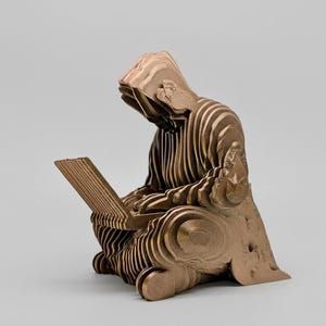 Bitcoin Ghost Satoshi standbeeld 3D Crypto Art Desk decor cyberpunk cadeau Blockchain sculptuur mijnwerker kantoor cryptogeld investeerder Tech cadeau