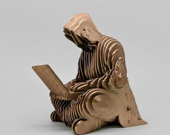 Bitcoin Ghost Satoshi Statue 3D Crypto Art Desk Decor Cyberpunk Gift Blockchain Sculpture Miner Office Cryptocurrency Investor Tech Gift