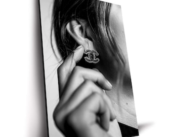 Earrings Minimal Fashion Trend Poster, Canvas Print, Modern Fashion Wall Art for Living Room, Office & Gallery Wall