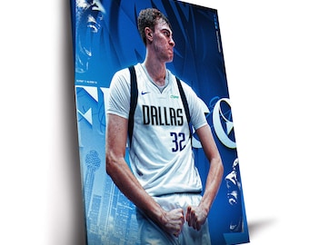 Cooper Flagg Dallas Mavericks NBA Poster Basketball Sports Canvas Art Print