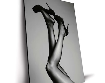 High Heels Minimal Fashion Trend Poster, Canvas Print, Modern Fashion Wall Art for Living Room, Office & Gallery Wall