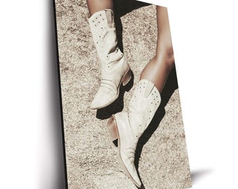 Cowgirl Chic Minimal Fashion Trend Poster, Canvas Print, Modern Fashion Wall Art for Living Room, Office & Gallery Wall