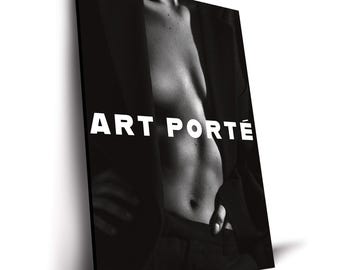 Póster de Art Porté Minimal Fashion Trend, impresión en lienzo, arte mural de moda moderna para sala de estar, oficina y pared de galería.