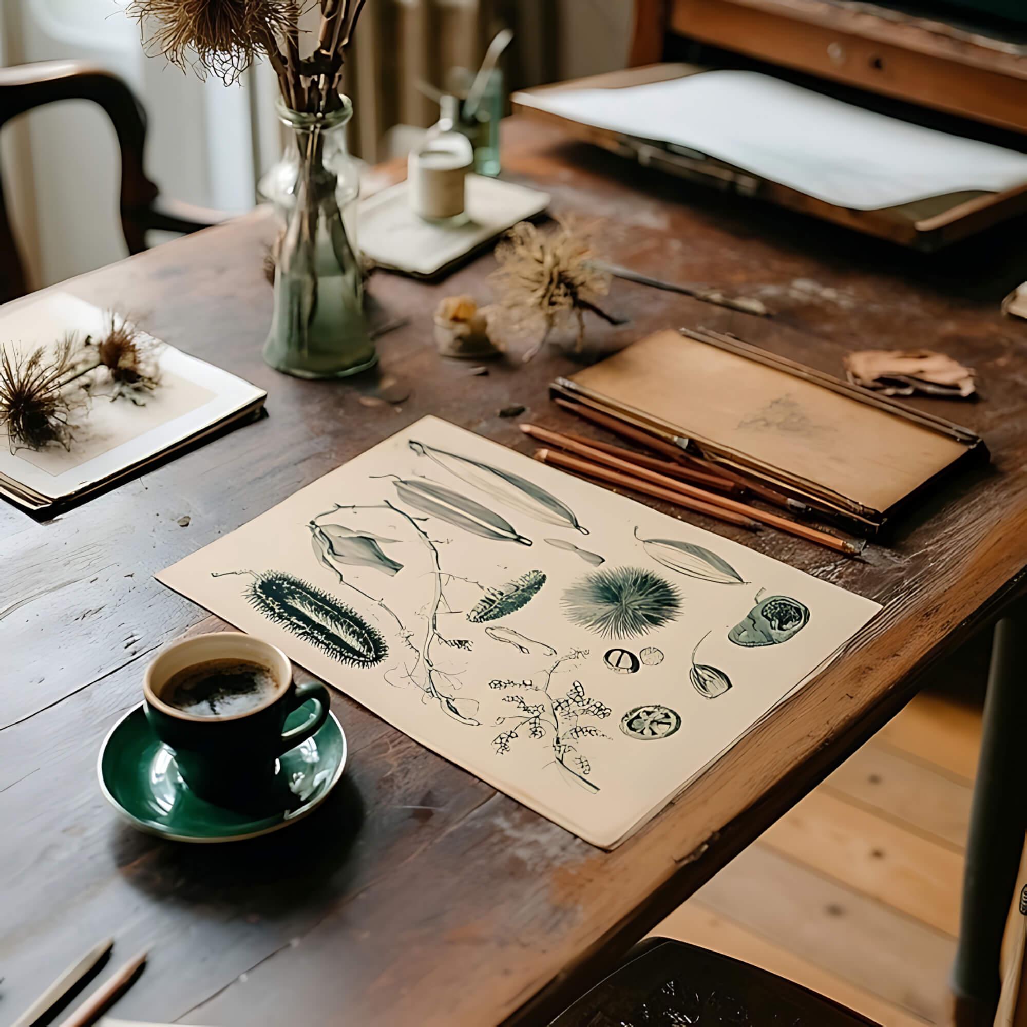 Botany Study Coloring Pages: 10 Printable Sheets for A4 & US Letter ...