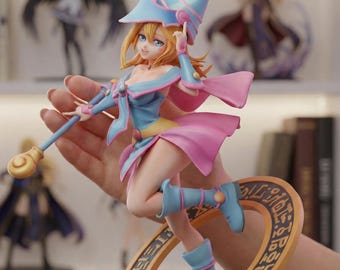 Anime Spellcaster Girl STL File : Mage Figure |3D Printable Fantasy Model (Digital Download)