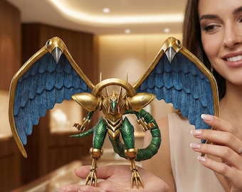 Ancient Winged Dragon STL File : Egyptian God Dragon Figure (Digital Download)