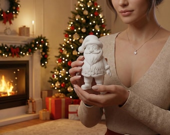 Flexi Mini Santa STL File : Santa Claus 3D Print | Xmas Decor (Digital Download)