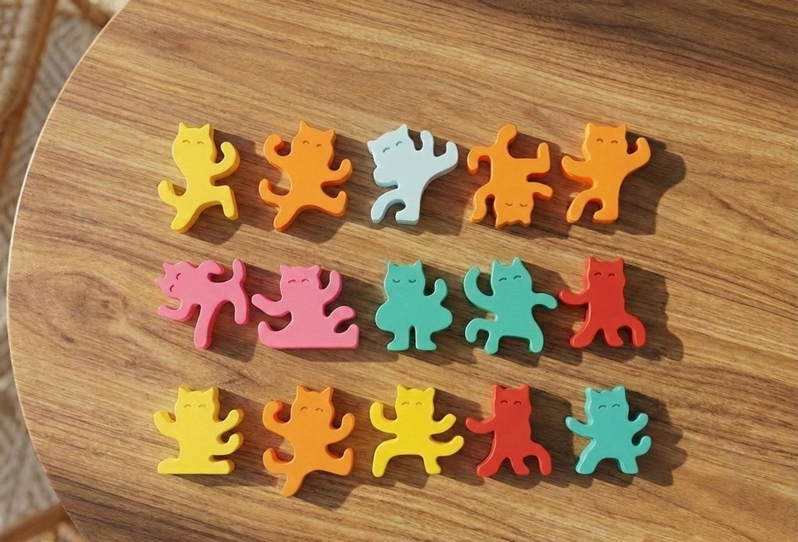 Cat Stacking Game STL File : Cute Balance Toy | Fun Balance Puzzle ...