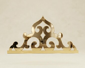 Self-Adhesive Mirror Corner Decals, Gold or Silver Wall and Ceiling Decor