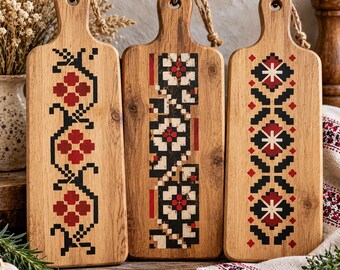Reusable Folk Art Stencil Set, Floral Patterns for Furniture and Wood