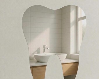 Décoration murale en miroir personnalisée : carrelage autocollant pour salon, cabinet dentaire, café