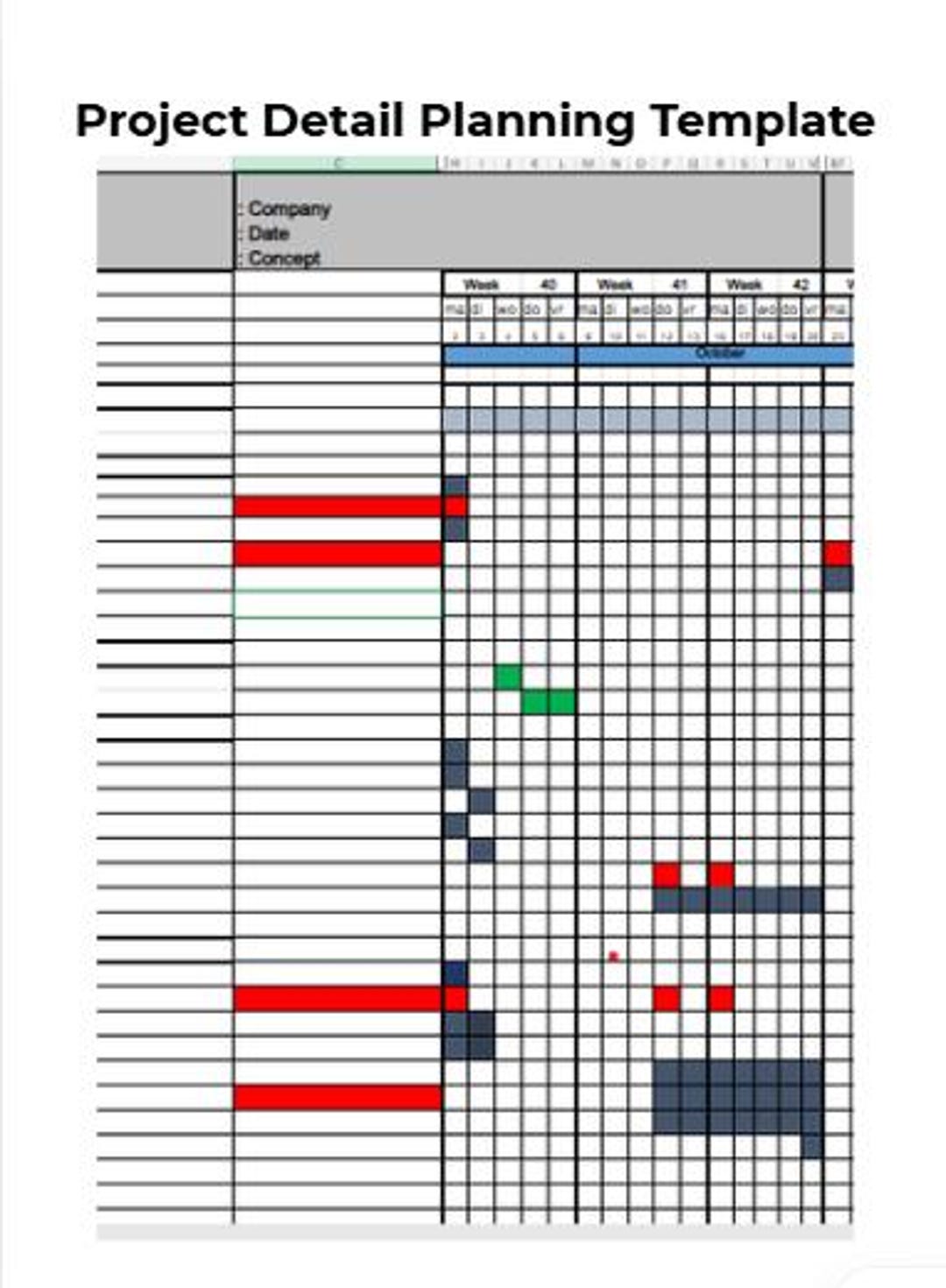 Project Details Programming Example Project Detail Planning Template | Excel Project Plan | Task & Timeline ...
