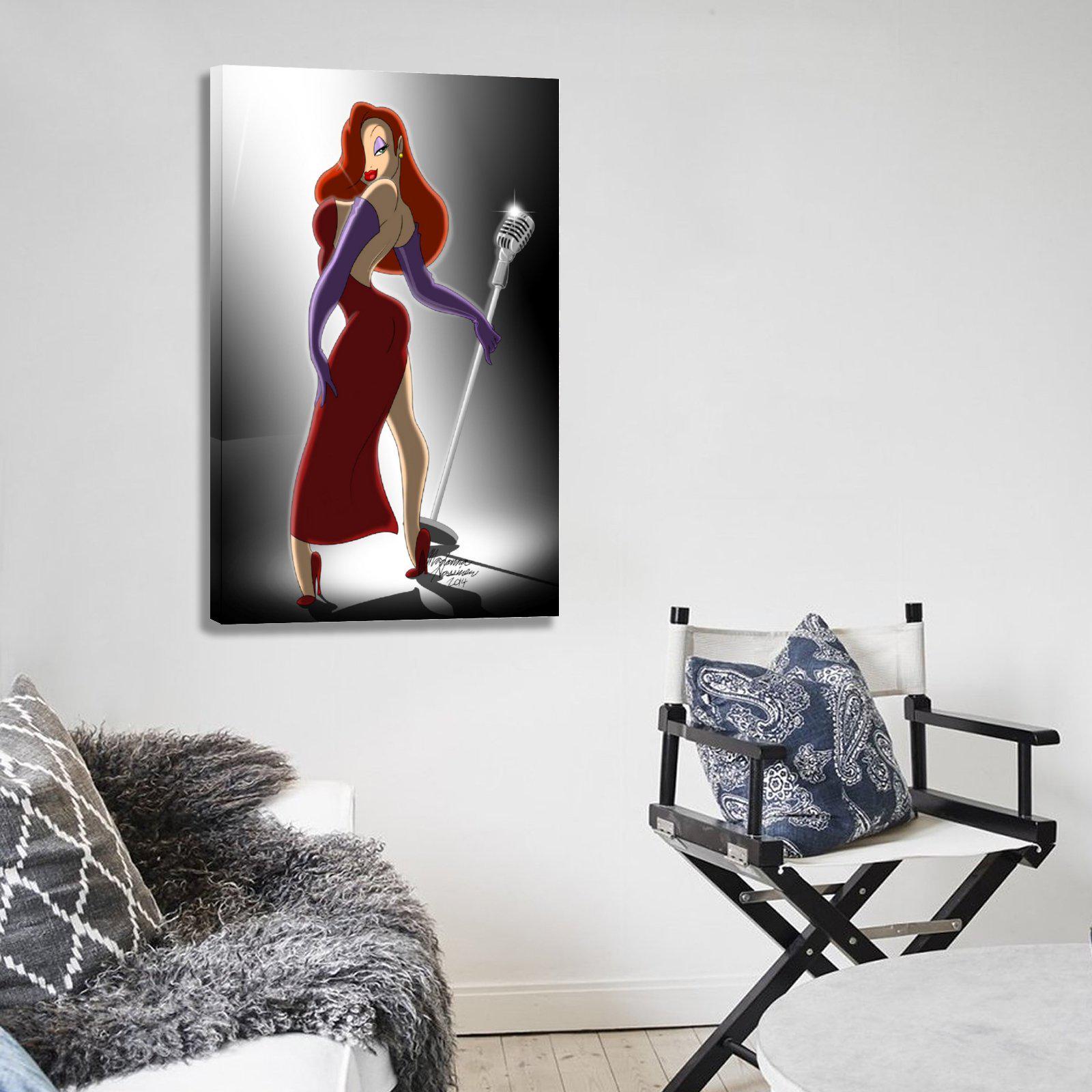 Jessica Rabbit Canvas Art Print • Living Room Decor - Etsy
