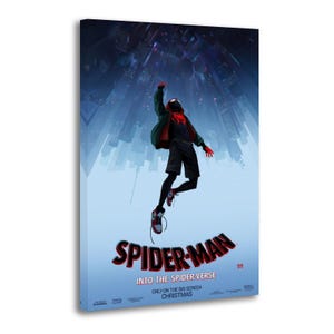 Anime Miles Morales Spider Verse Movies Painting On Canvas Wall Art Poster Picture Print Living Room Walls Decor Home Posters