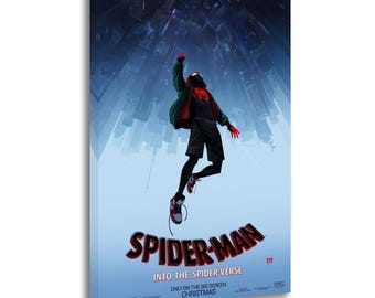Anime Miles Morales Spider Verse Movies Painting On Canvas Wall Art Poster Picture Print Living Room Walls Decor Home Posters